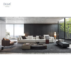 Ekar Furniture Armrest and Metal Leg Sofa