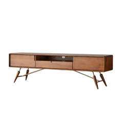 Solid Wood TV Stand and Coffee Table Set - Natural Elegance for Your Home