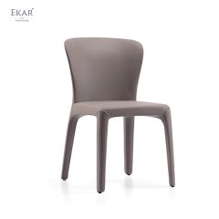 Contoured Cotton Upholstered Armrest Dining Chair