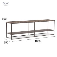 High Carbon Steel Metal Frame Backrest Bench