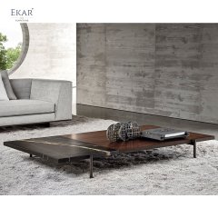 Gunmetal Black Stainless Steel Coffee Table