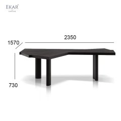 Inset Solid Steel Desktop Writing Desk