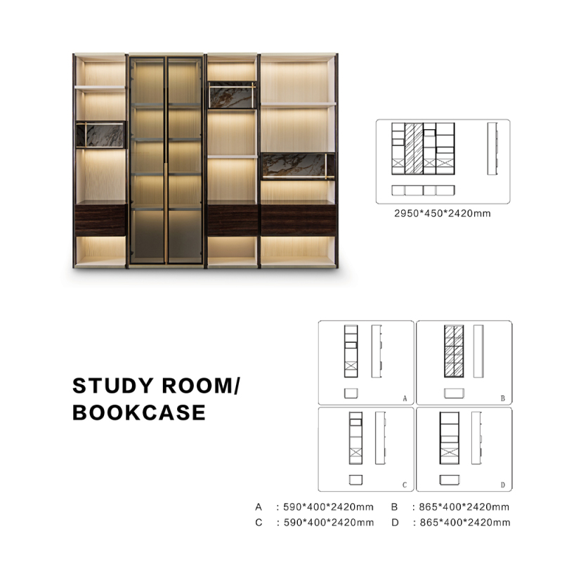 Storage bookcases that can be combined in any number of ways