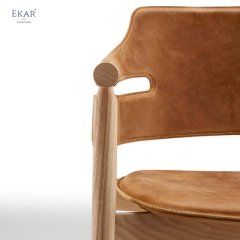White Wax Wood Dining Chair - Natural Elegance for Your Dining Space