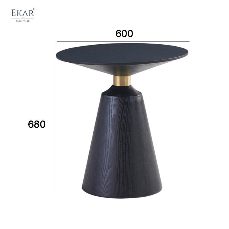 Contemporary Conical Wood Accent Table - Elevate Your Decor