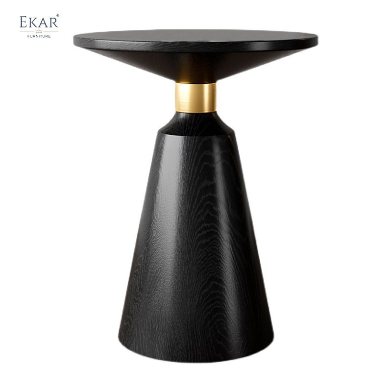 Contemporary Conical Wood Accent Table - Elevate Your Decor