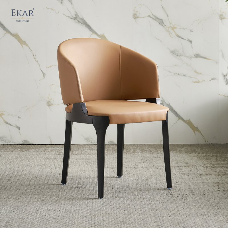 Solid Wood Frame and Linen Dining Chair - Elegant Seating for Your Dining Space