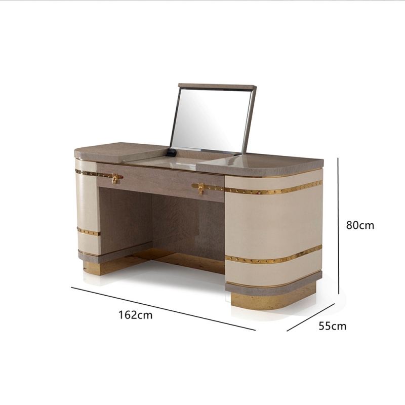 Metal base luxury design dressing table