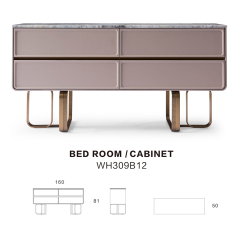 Modern design style bedroom drawer storage cabinet