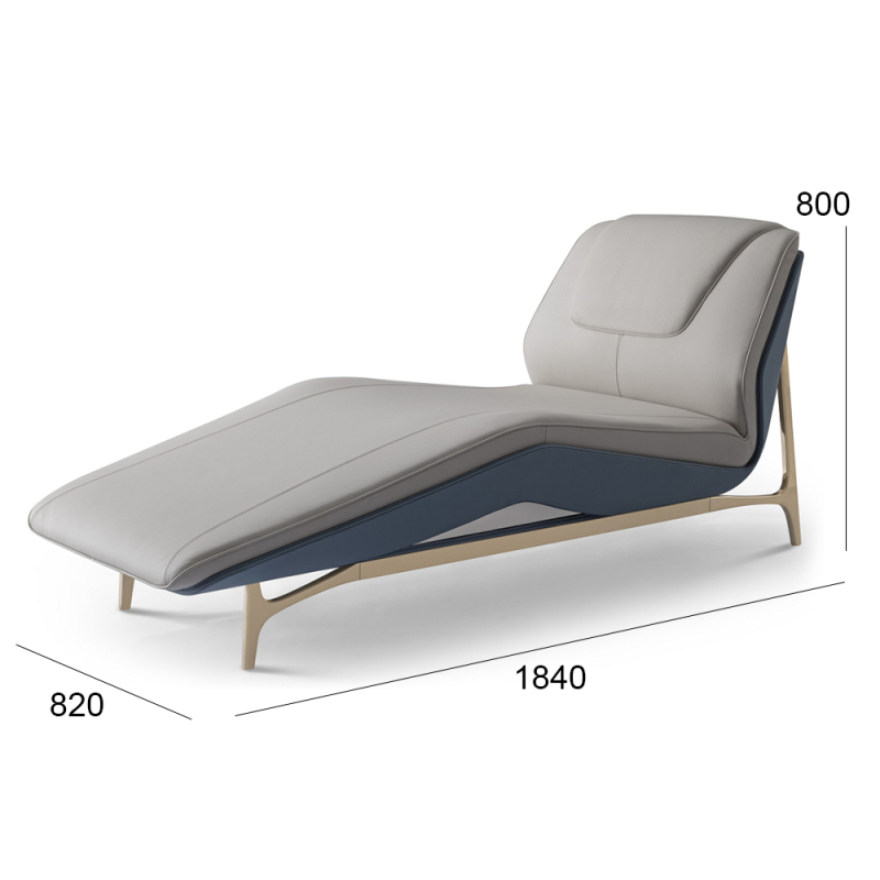 Modern style hardware leg leisure lounge chair
