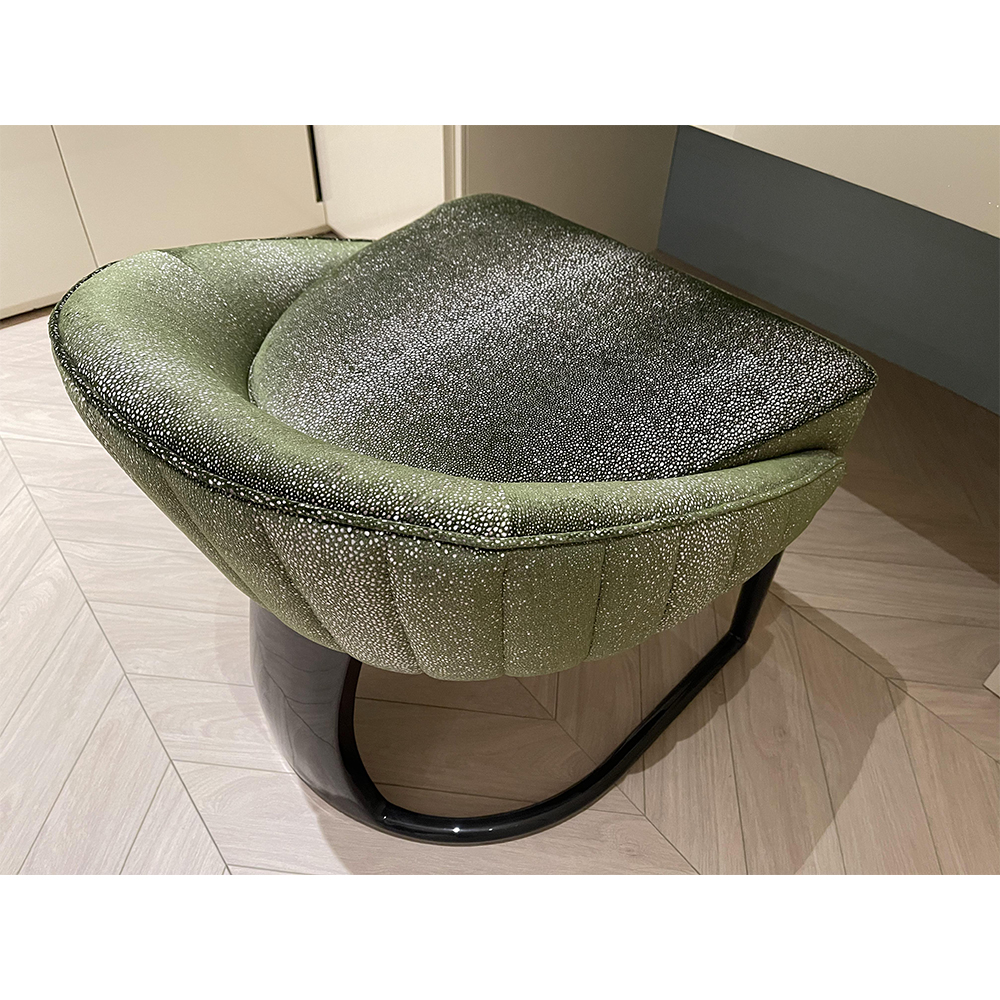 Modern Fabric Chair with Iron Base