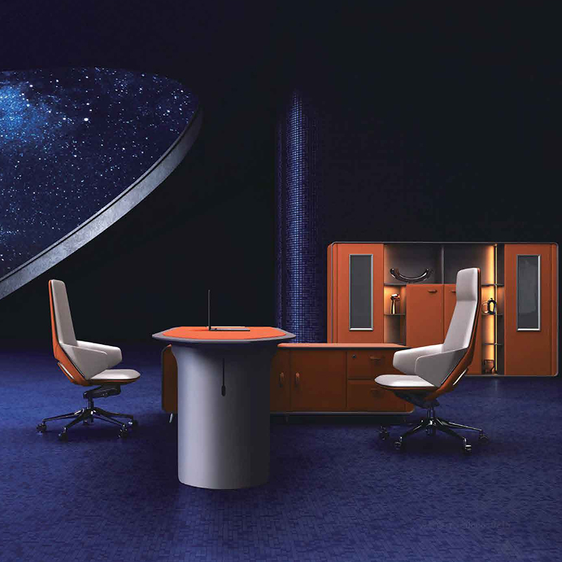 Elevate Your Workspace with the Designer Hermès Orange Office Furniture Collection