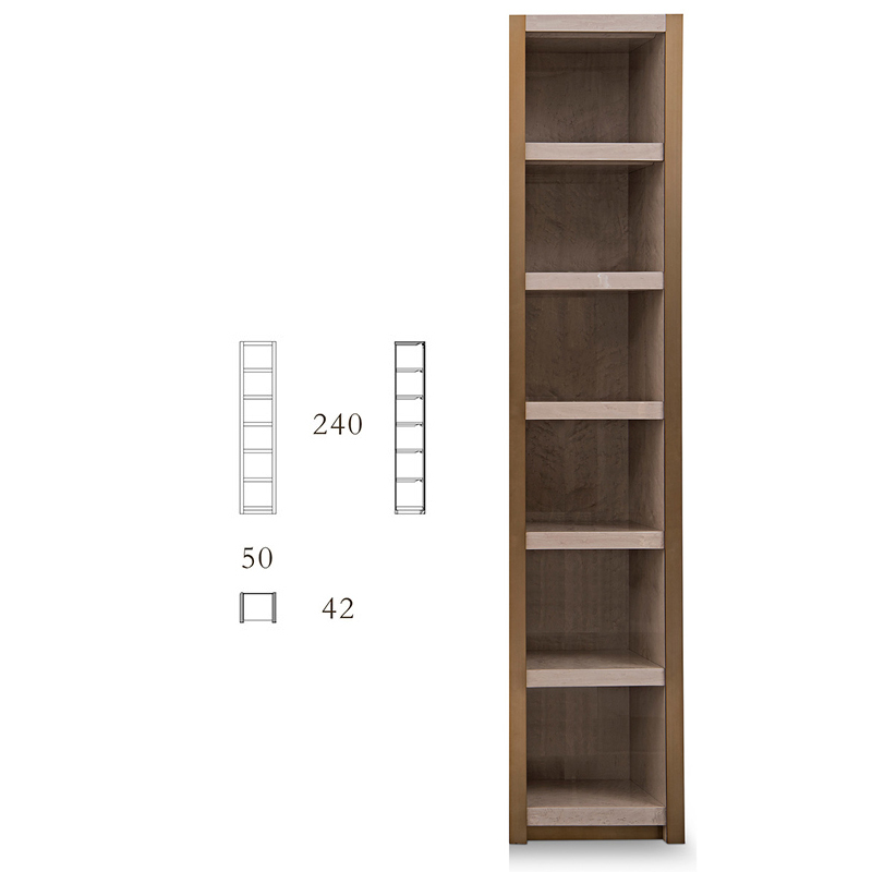 EKAR FURNITURE light luxury series wooden bookshelf