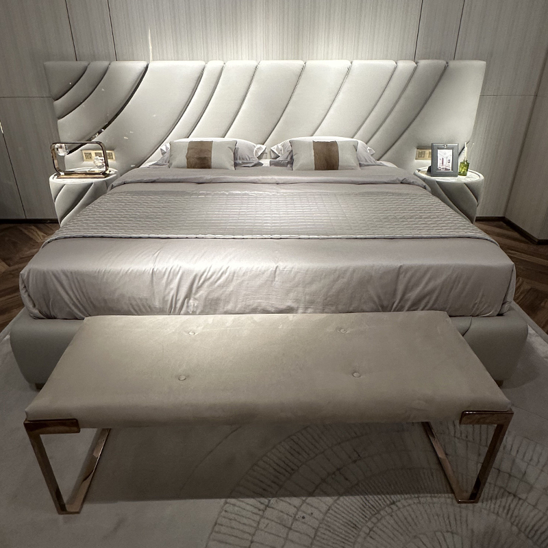 Widescreen bed in modern design: luxury and comfort combined