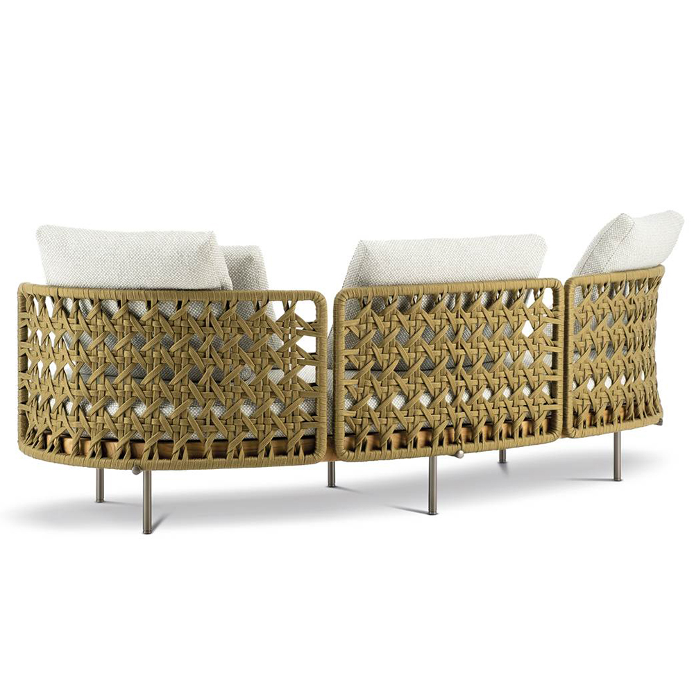 Durable outdoor sofa with modern design