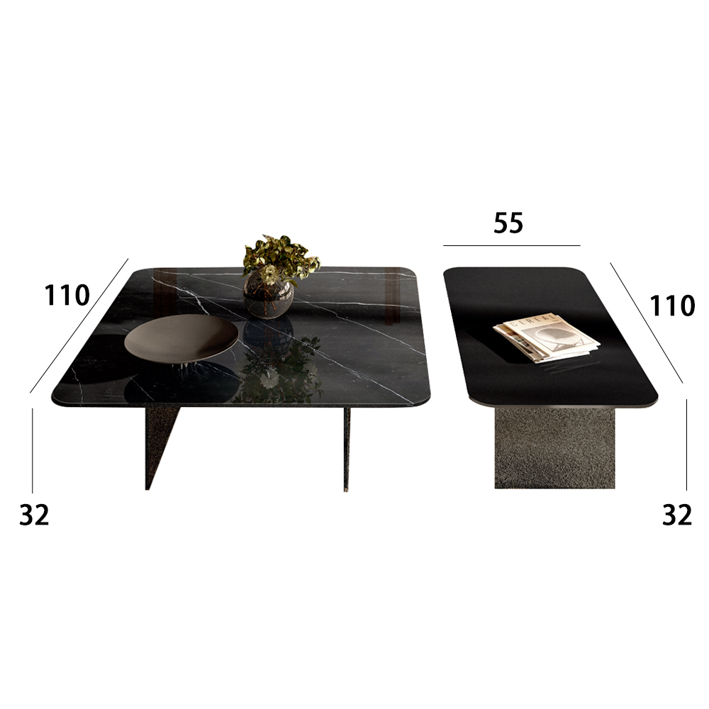 Modern style living room marble coffee table