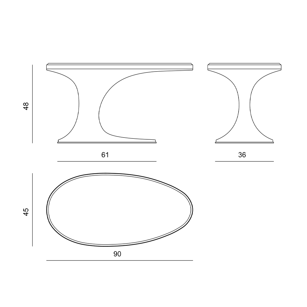 Unique centerpiece: irregular round modular coffee table