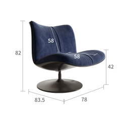 Fabric leisure chair living room chair: comfort and design coexist