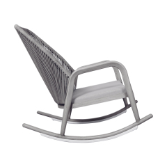 Outdoor Leisure Rocking Chair with Full Waterproof Fabric and High-Density Foam
