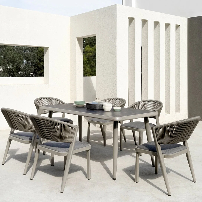 Fully waterproof fabric and high-density sponge outdoor dining chairs