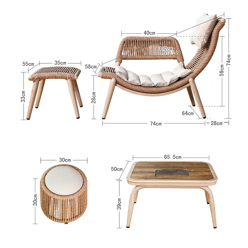 Outdoor leisure double swing - enjoy quiet moments