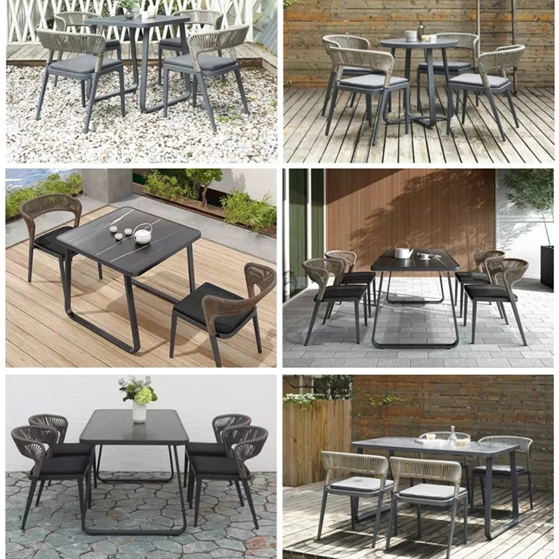 Comfortable and durable outdoor dining chair with waterproof cushion