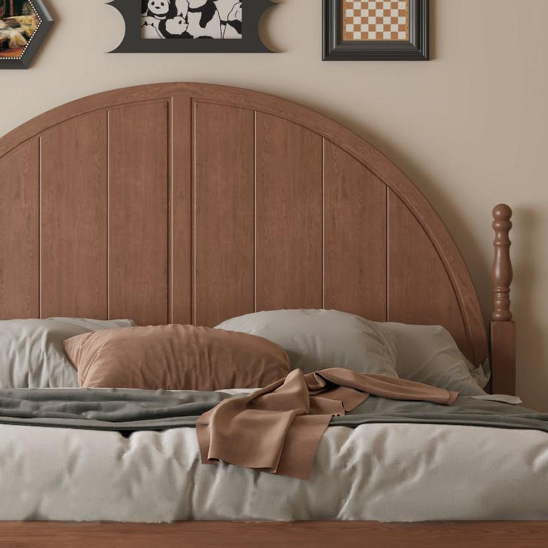 Cherry wood soft and comfortable bedroom bed