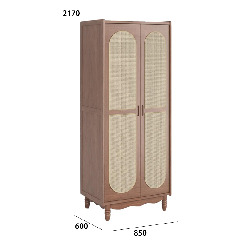 New design modern cherry wood bedroom furniture wardrobe