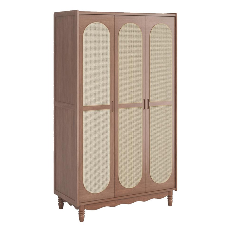 New design modern cherry wood bedroom furniture wardrobe