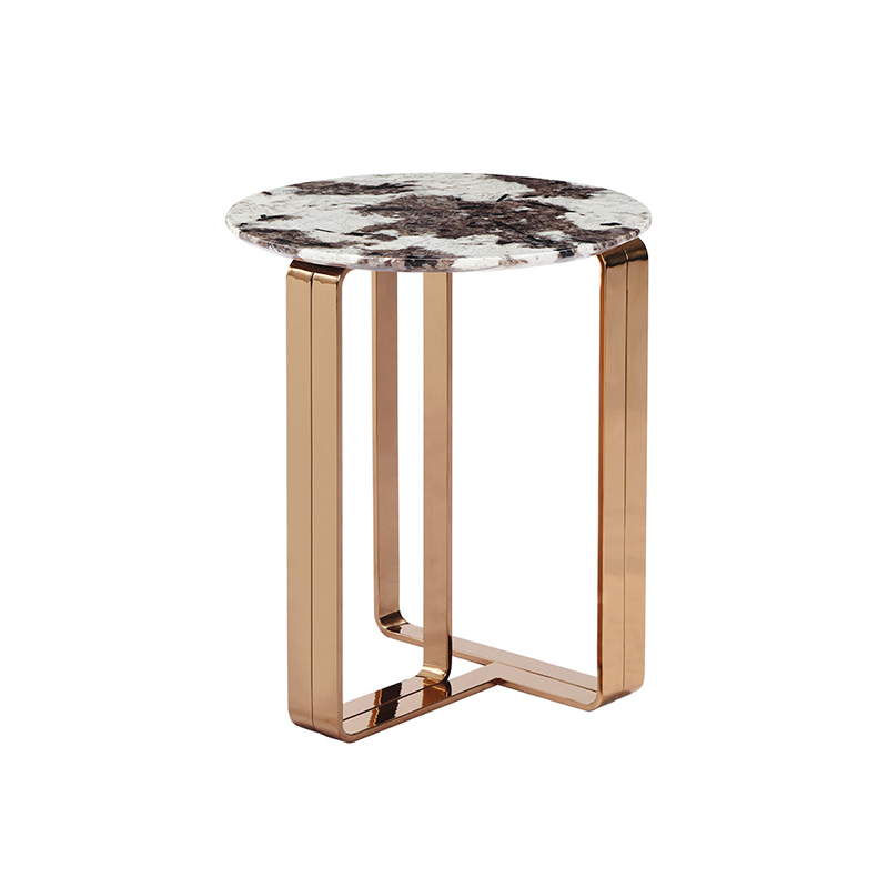 Luxury Marble Corner Table - Imported from Brazil for Exquisite Living Rooms