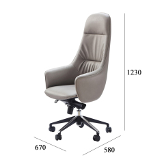 Ergonomic seat adjustable height swivel office chair