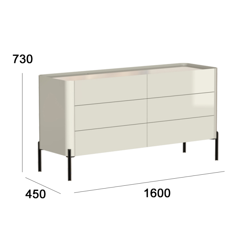 Modern bedroom chest of drawers bedroom storage cabinet