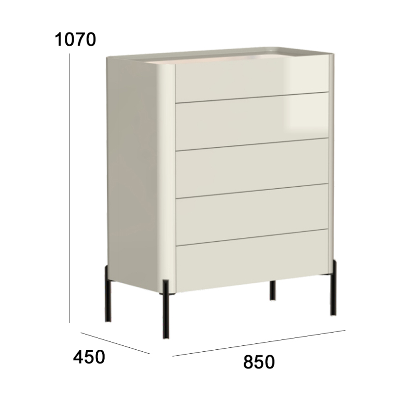 Modern bedroom chest of drawers bedroom storage cabinet