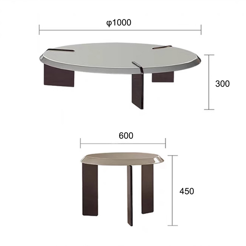 Modern Round Coffee Table Set – Sleek Design and Functionality for Contemporary Living Spaces