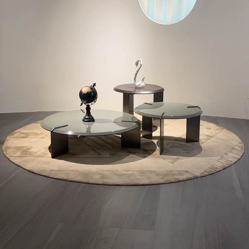 Modern Round Coffee Table Set – Sleek Design and Functionality for Contemporary Living Spaces