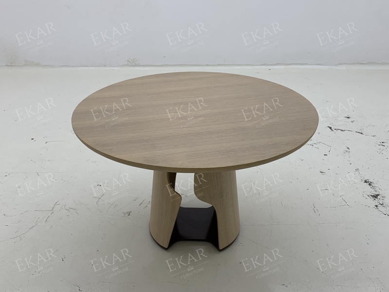 Modern Round Dining Table | Sculptural Custom Seating | EKAR FURNITURE