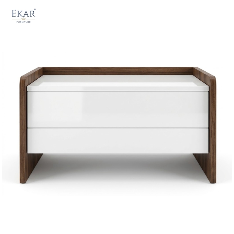 EKAR Pivot Minimalist Nightstand | Custom Solid Wood Bedside Table | EKAR FURNITURE