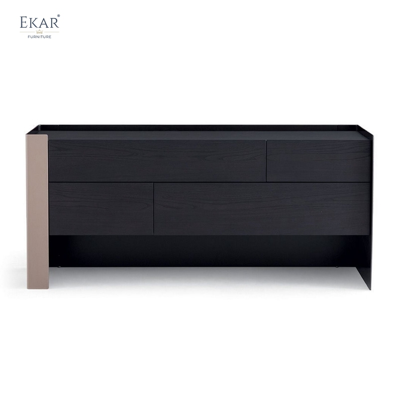 Dualplane Bedroom Dresser | Modern Minimalist Chest of Drawers with Two-Tone Finish | EKAR FURNITURE