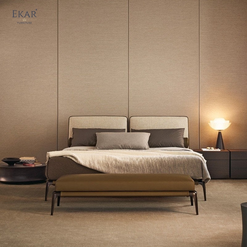 EKAR Tailored - Modern Minimalist Upholstered Bed End Bench