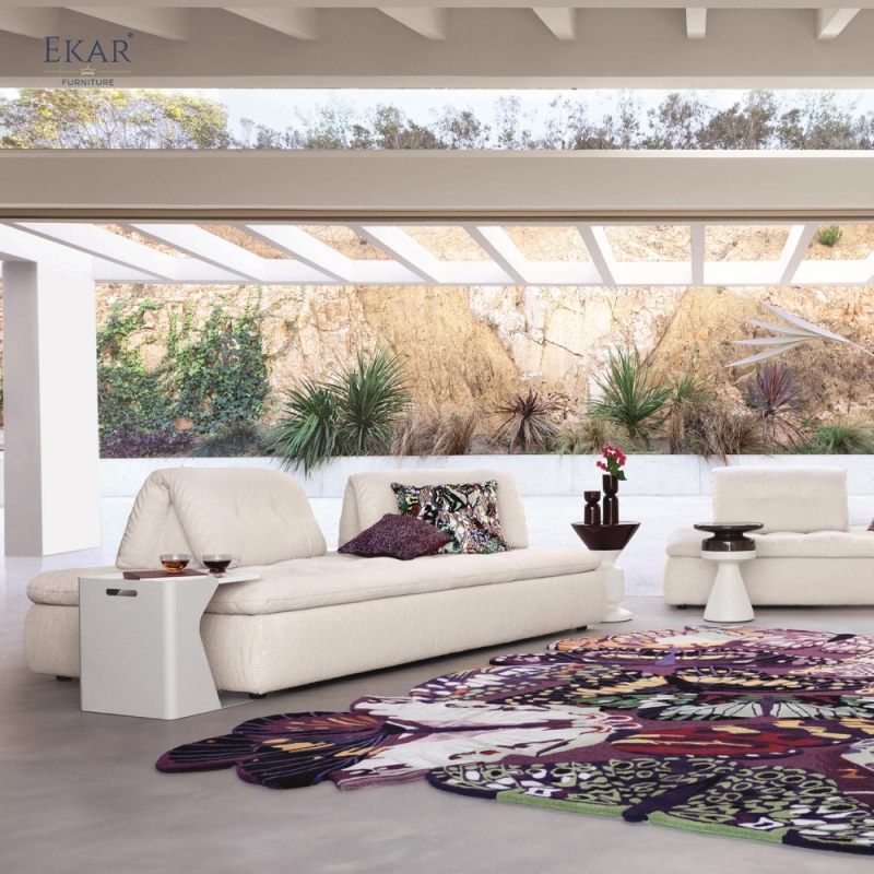 EKAR Modern Minimalist Modular Sofa - Low Profile Tufted Sectional