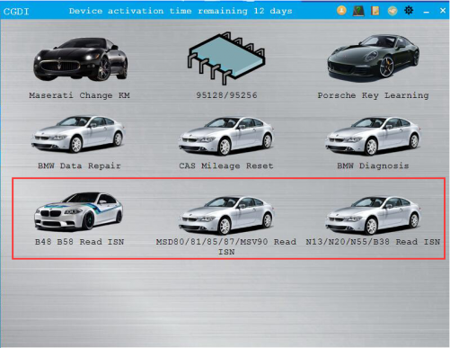 New Updating ISN Read and Write Function of B48/B58/MSD80/D81/D85/D87/MSV90/N13/N20/N55/B38