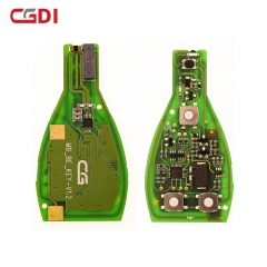 Clé intelligente Benz 315MHz avec bouton panique 3 à pois rouges