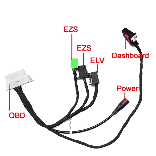 107 / 5000 翻译结果 EXIGENCE ESL ELV EZS tableau de bord OBD câble de test de connecteur pour m-Ercedes Benz W204 W207 W212 pour lire le mot de passe