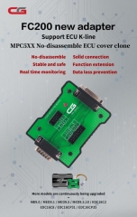 2023 CG FC200 MPC5XX Adapter FC200-MPC5XX-P02-M230102 for BOSCH MPC5xx Read/Write Data on Bench Support EDC16/ ME9.0/ MED9.1/ MED9.5