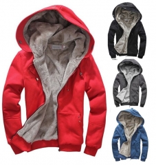 UNM~Men's fleece thickened sweater warm padded Coat