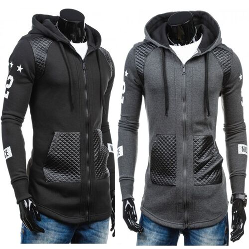 UNM~Men's Print Fighting Pocket Hood Coat