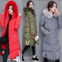 UNM~Women's Down cotton padded winter plus size fashion Coat