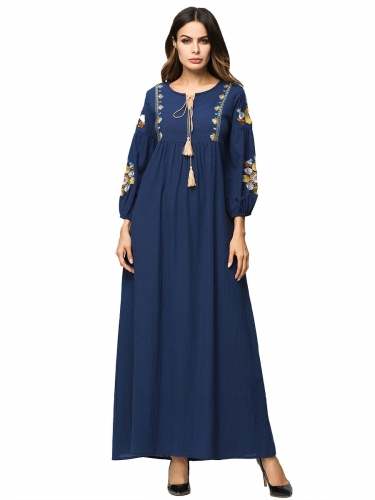 287120#Muslim Denim Dress