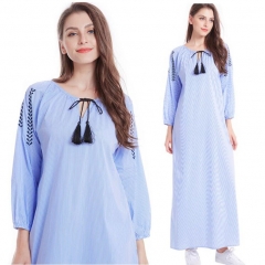 281886#Muslim Denim Dress)