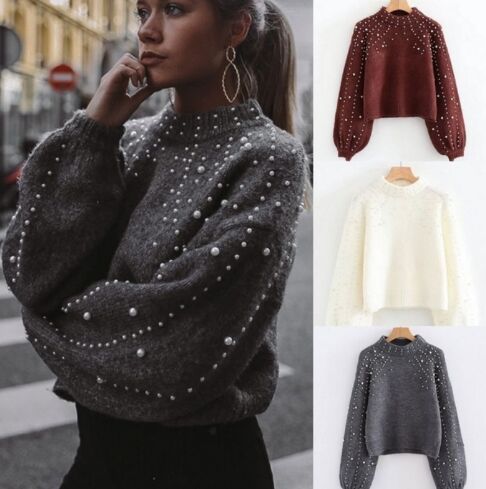 15HC1115#Sweater Blouse